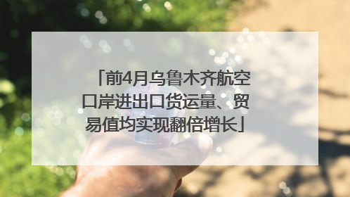前4月乌鲁木齐航空口岸进出口货运量、贸易值均实现翻倍增长