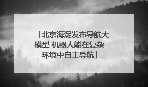 北京海淀发布导航大模型 机器人能在复杂环境中自主导航