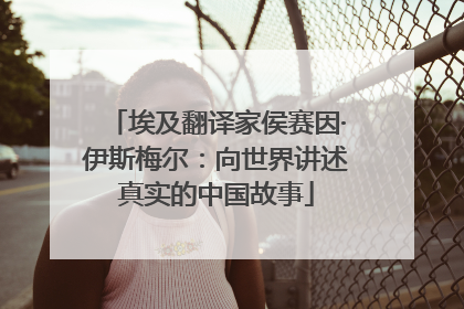 埃及翻译家侯赛因·伊斯梅尔：向世界讲述真实的中国故事