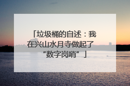 垃圾桶的自述：我在兴山水月寺做起了“数字岗哨”
