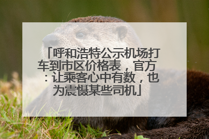 呼和浩特公示机场打车到市区价格表，官方：让乘客心中有数，也为震慑某些司机