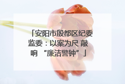 安阳市殷都区纪委监委：以案为尺 敲响 “廉洁警钟”