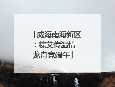 威海南海新区：粽艾传温情 龙舟竞端午