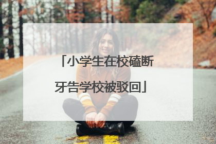 小学生在校磕断牙告学校被驳回