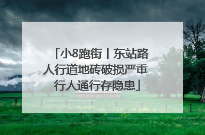 小8跑街丨东站路人行道地砖破损严重 行人通行存隐患