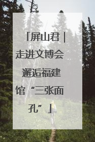 屏山君｜走进文博会 邂逅福建馆“三张面孔”