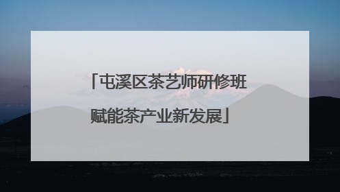 屯溪区茶艺师研修班赋能茶产业新发展