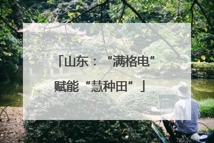山东：“满格电”赋能“慧种田”
