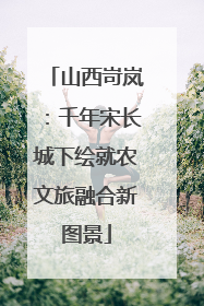 山西岢岚：千年宋长城下绘就农文旅融合新图景