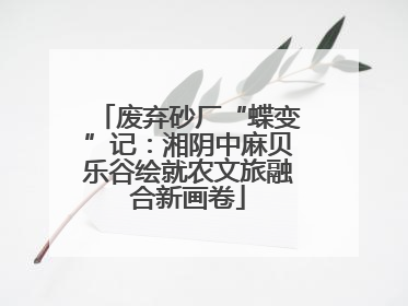 废弃砂厂“蝶变”记：湘阴中麻贝乐谷绘就农文旅融合新画卷