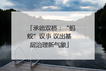 承德双桥：“蚂蚁”议事 议出基层治理新气象