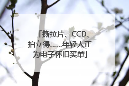 撕拉片、CCD、拍立得……年轻人正为电子怀旧买单