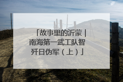 故事里的沂蒙｜南海第一武工队智歼日伪军（上）