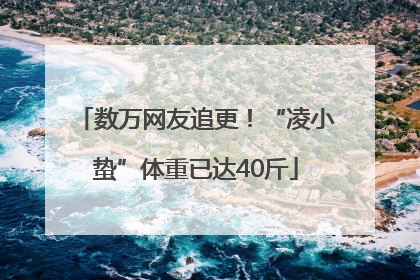 数万网友追更！“凌小蛰”体重已达40斤