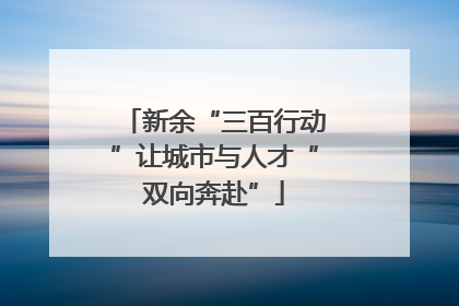 新余“三百行动”让城市与人才“双向奔赴”