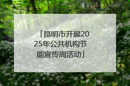 昆明市开展2025年公共机构节能宣传周活动