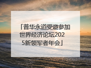 普华永道受邀参加世界经济论坛2025新领军者年会