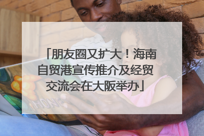 朋友圈又扩大！海南自贸港宣传推介及经贸交流会在大阪举办