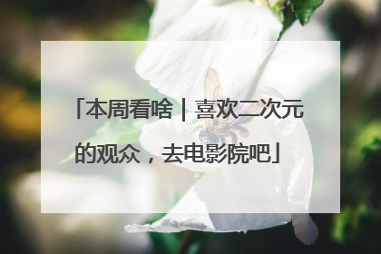 本周看啥｜喜欢二次元的观众，去电影院吧