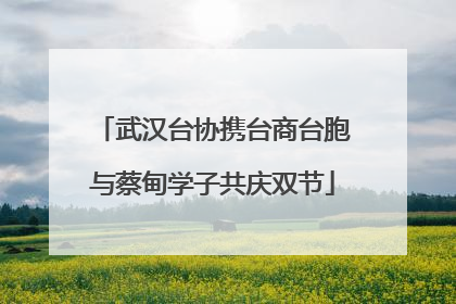 武汉台协携台商台胞与蔡甸学子共庆双节