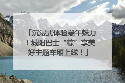 沉浸式体验端午魅力！城阳巴士“粽”享美好主题车厢上线！