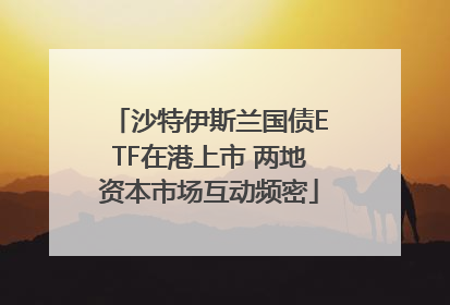 沙特伊斯兰国债ETF在港上市 两地资本市场互动频密