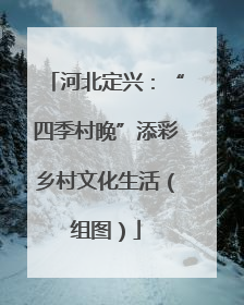 河北定兴：“四季村晚”添彩乡村文化生活（组图）