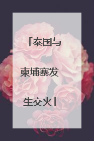 泰国与柬埔寨发生交火