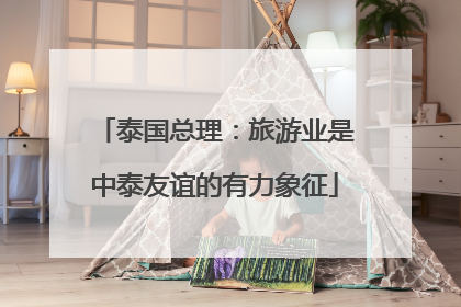 泰国总理：旅游业是中泰友谊的有力象征