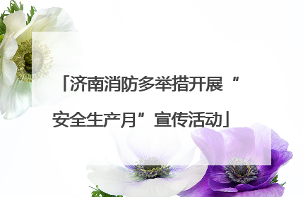 济南消防多举措开展“安全生产月”宣传活动