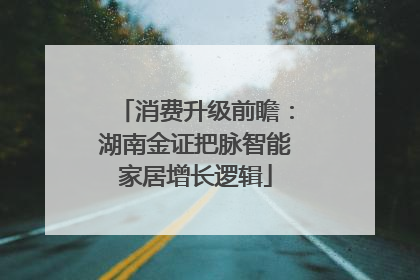 消费升级前瞻：湖南金证把脉智能家居增长逻辑