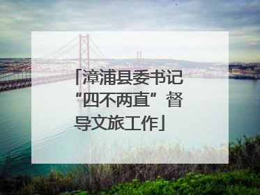 漳浦县委书记“四不两直”督导文旅工作