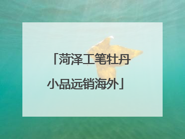 菏泽工笔牡丹小品远销海外