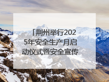 荆州举行2025年安全生产月启动仪式暨安全宣传咨询日活动