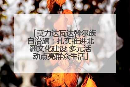 莫力达瓦达斡尔族自治旗：扎实推进北疆文化建设 多元活动点亮群众生活