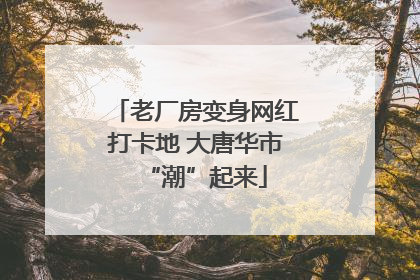 老厂房变身网红打卡地 大唐华市“潮”起来