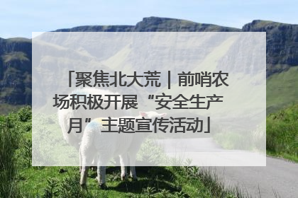 聚焦北大荒｜前哨农场积极开展“安全生产月”主题宣传活动