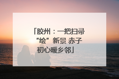 胶州：一把扫帚“绘”新景 赤子初心暖乡邻
