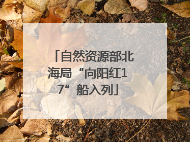自然资源部北海局“向阳红17”船入列