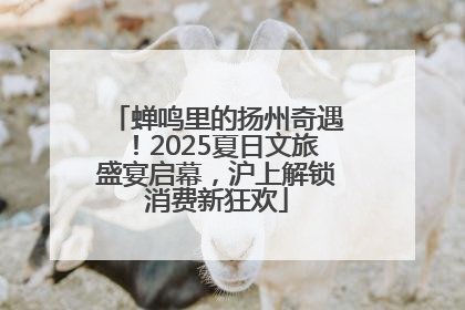 蝉鸣里的扬州奇遇！2025夏日文旅盛宴启幕，沪上解锁消费新狂欢
