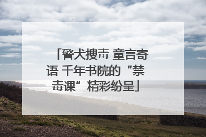 警犬搜毒 童言寄语 千年书院的“禁毒课”精彩纷呈
