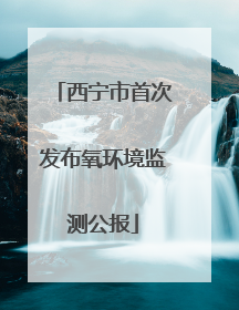 西宁市首次发布氧环境监测公报