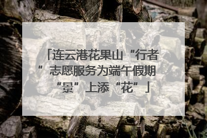 连云港花果山“行者”志愿服务为端午假期“景”上添“花”