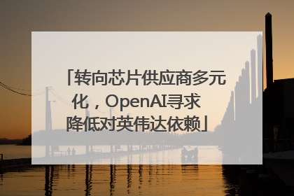 转向芯片供应商多元化，OpenAI寻求降低对英伟达依赖