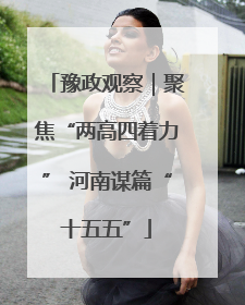豫政观察｜聚焦“两高四着力” 河南谋篇“十五五”