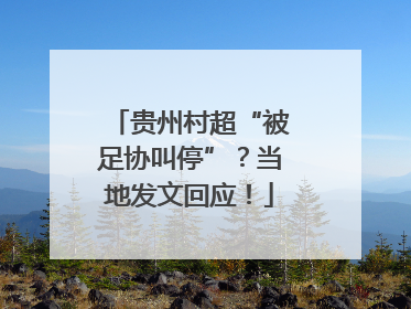 贵州村超“被足协叫停”？当地发文回应！