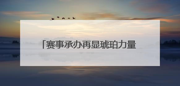 赛事承办再显琥珀力量 绳采飞扬逸动少年活力