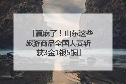 赢麻了！山东这些旅游商品全国大赛斩获3金1银5铜