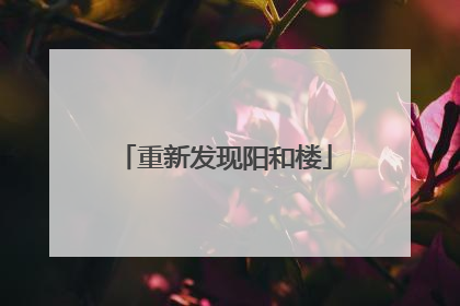 重新发现阳和楼