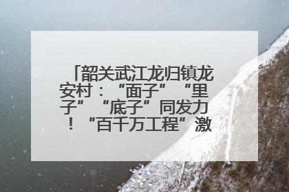 韶关武江龙归镇龙安村：“面子”“里子”“底子”同发力！“百千万工程”激活乡村新动能